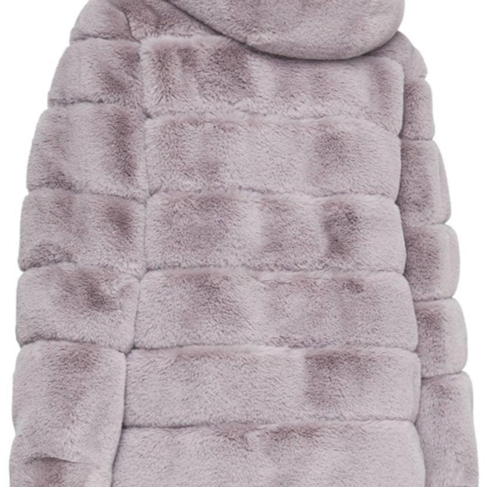 BCBG Felicia Faux Fur Hooded Coat - Picture 6 of 7